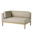 L37 - Left Corner 130cm - Beige Upminster