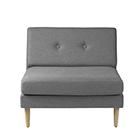 L42 - Module 90cm - Grey Camden - Wooden Legs