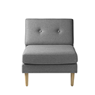 L42 - Module 70cm - Grey Camden - Wooden Legs