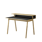 C68 - Oak - Lacquered - Linoleum - Black - 118cm