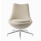 L40 - Swivel - Steel - Chrome - Beige Upminster