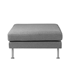 L42 - Pouf - Grey Camden - Metal Legs