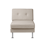 L42 - Module 70cm - Beige Upminster - Metal Legs