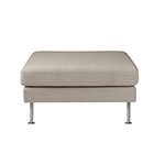 L42 - Pouf - Beige Upminster - Metal Legs