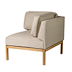 L37 - Right Corner 70cm - Beige Upminster