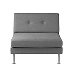 L42 - Module 90cm - Grey Camden - Metal Legs