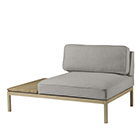 L37 - Middle W. Table Left 130cm - Grey-Beige - Ploegwool