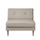 L42 - Module 90cm - Beige Upminster - Wooden Legs