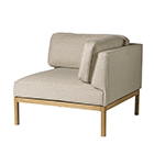 L37 - Right Corner 90cm - Beige Upminster