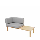 Sou table/1-seat right armrest Offecct