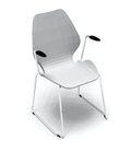 City III Plastic with armrest and seat cushion