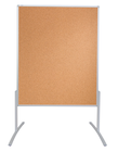 Moderationstafel PRO einteilig Kork braun 120 x 150 cm