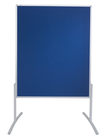 Moderationstafel PRO einteilig Filz blau 120 x 150 cm
