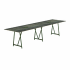 Relic Poseur Table with Power - 4800 x 1200 - Sawn Top