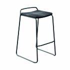 Veck high Stool with Upholstered Seat