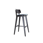 Scandi Stool with Upholstered Seat Pad