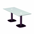 Mono Rectangular Table with Power - 1600 x 800mm - Cutline Top