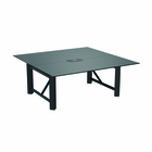 Relic Project Table - 1600 x 1600 Top - Adjustable Feet & Power