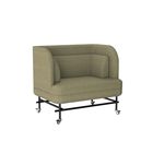 Home Low Sofa Single Seater with Castors