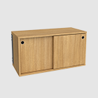 Cabinet, sliding doors, oak WR