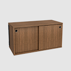 Cabinet, sliding doors, walnut WR