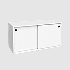 Cabinet, sliding doors, white ash WR