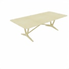 HB108012E Xenia extendable dining table open 250x120cm