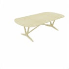 HB108011E Xenia extendable dining table closed 240x120cm