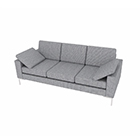 Arena 3 seater - 14 arm, L 1980 mm