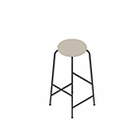 HC13.320 - Stool, high, upholstered