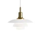 PH 3½ 3 Pendant Glass brass