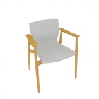 MO 5351 Butterfly Classic Chair uph. w. channel stiching