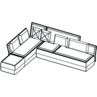 Corner sofa module A