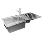 Cuisine EVI1_évier_acier_inox 100x50cm