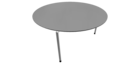 QUADRO rundt bord Ø150 cm (3 ben)