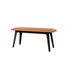 SACKit Nordic Bench Dark Stained Oak Brandy Leather