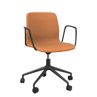 Reflect 5101 - 5 wheels, fully upholstered with closed armrests