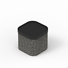 SOFTSQUARE POUF with TRAY