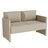 Bits 2-seater sofa with armrest A2