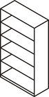 1000 mm breit, 5 Ordnerhöhen