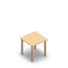 1442 - LIP Table 60x60 cm H60, birch HPL