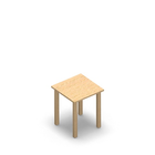 1441 - LIP Table 50x50 cm H60, birch HPL