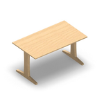 3632 - LIP Table 140x80 cm H72, birch hpl