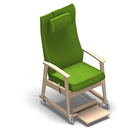 1268 - NEXUS High chair with wheels, fixed