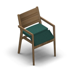 4643 - Zeta multi dining chair solid wood with veneer back, oak