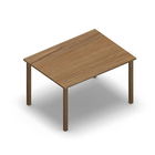 3518 - LIP Table 120x90 cm H72, oak HPL