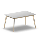4196 - ALMA Table 140x90 cm H75, white hpl