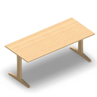3636 - LIP Table 180x80 cm H72, birch hpl