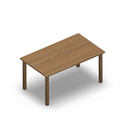 1518 - LIP Table 120x90 cm H60, oak HPL