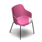 4727 - Alma Chair with steel legs with removable seat cover